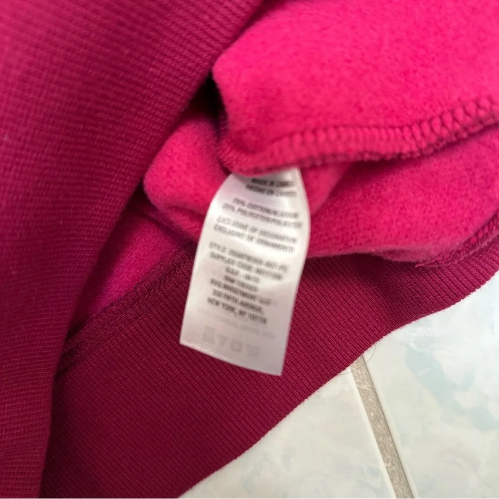 NWT GAP Youth Red Floral Fleece Hoodie and Cargo Pant Set Size Small